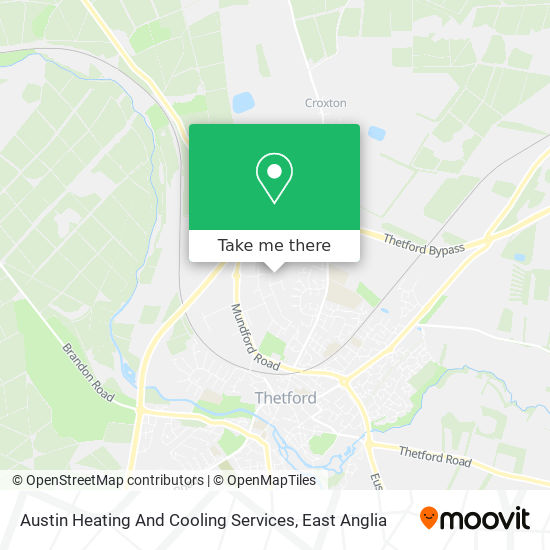 Austin Heating And Cooling Services map