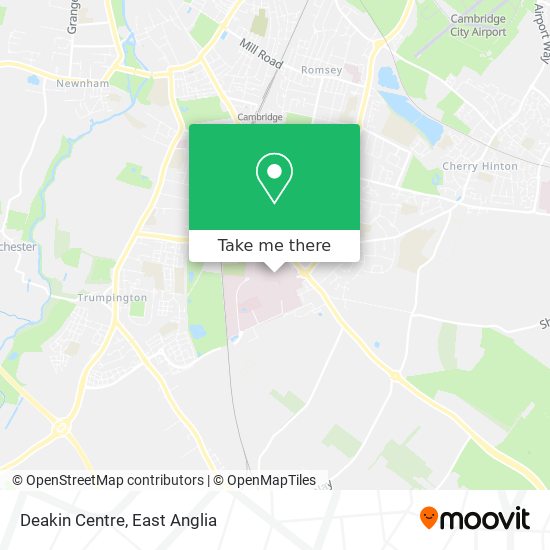 Deakin Centre map