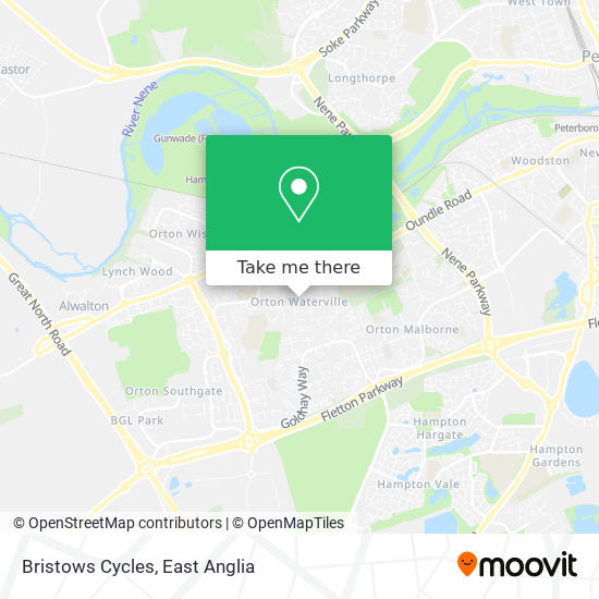 Bristows Cycles map