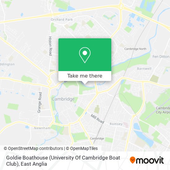 Goldie Boathouse (University Of Cambridge Boat Club) map