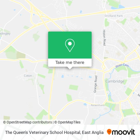 The Queen's Veterinary School Hospital map