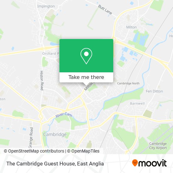 The Cambridge Guest House map