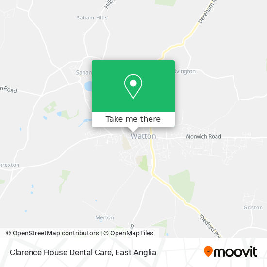 Clarence House Dental Care map