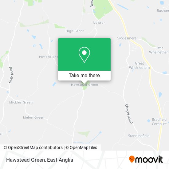 Hawstead Green map