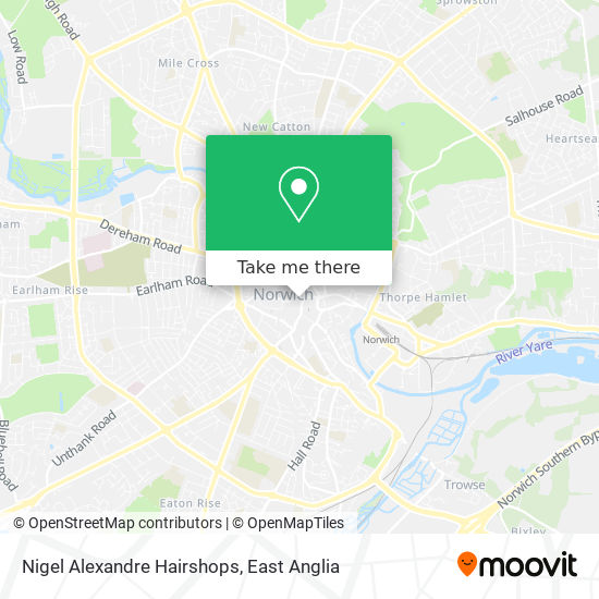 Nigel Alexandre Hairshops map