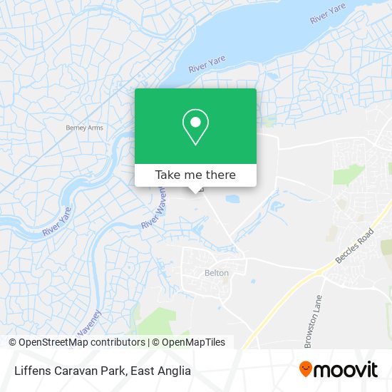 Liffens Caravan Park map