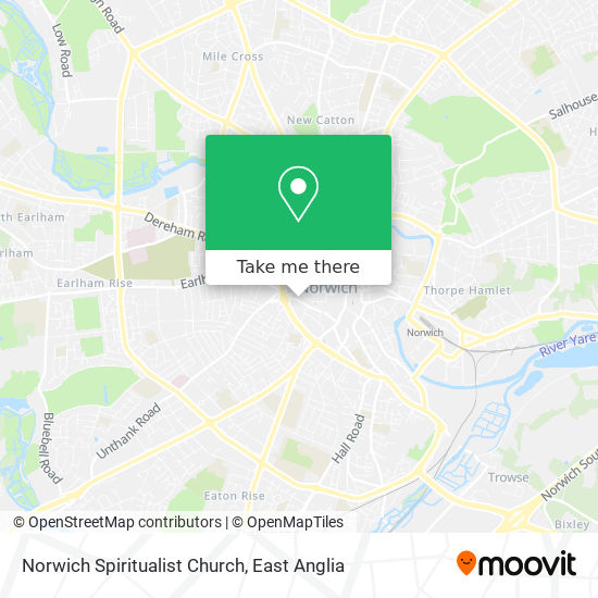 Norwich Spiritualist Church map