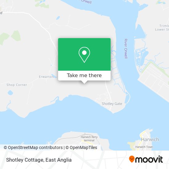 Shotley Cottage map