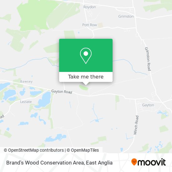 Brand's Wood Conservation Area map