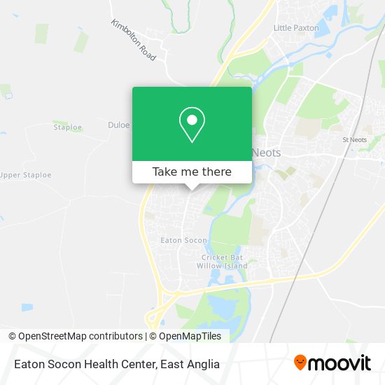 Eaton Socon Health Center map