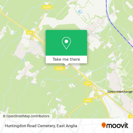 Huntingdon Road Cemetery map