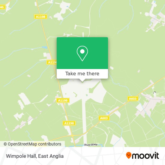 Wimpole Hall map
