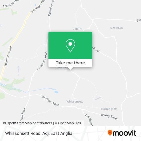 Whissonsett Road, Adj map