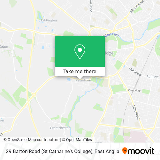 29 Barton Road (St Catharine's College) map