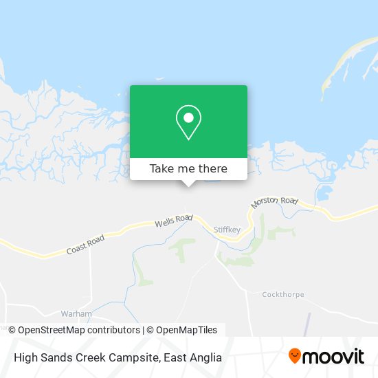 High Sands Creek Campsite map