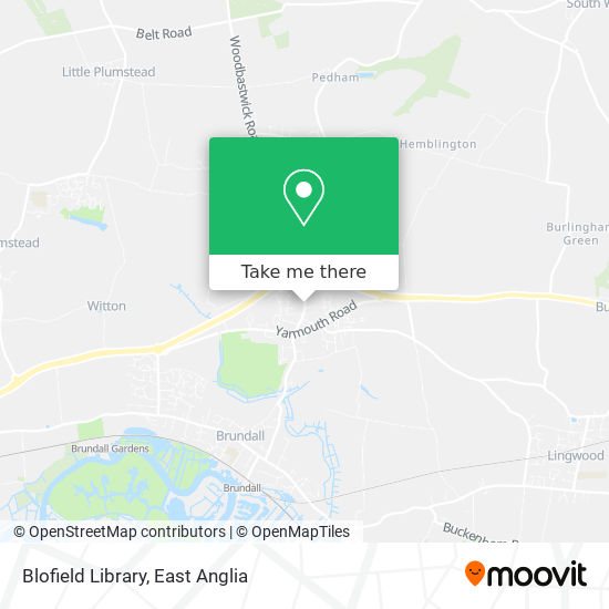 Blofield Library map