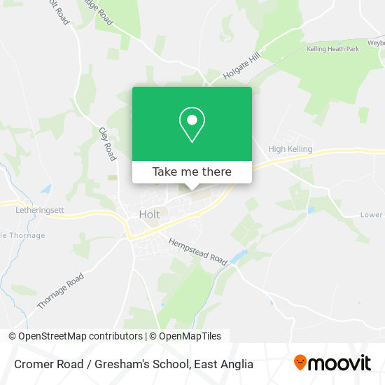 Cromer Road / Gresham's School map