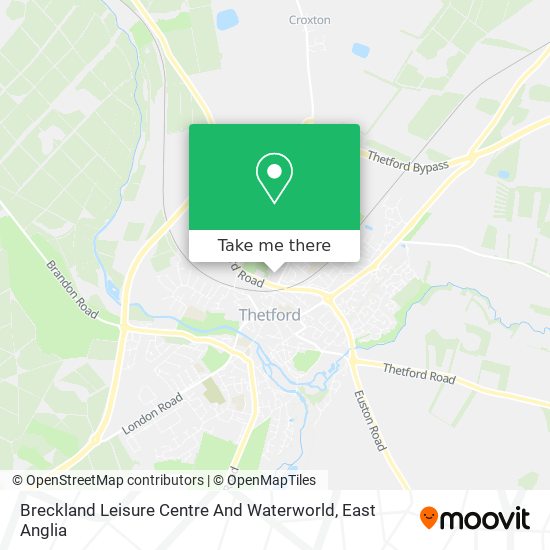 Breckland Leisure Centre And Waterworld map