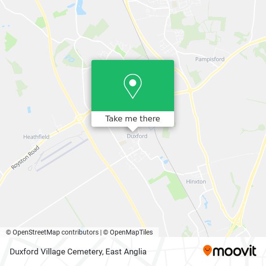 Duxford Village Cemetery map