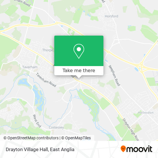 Drayton Village Hall map
