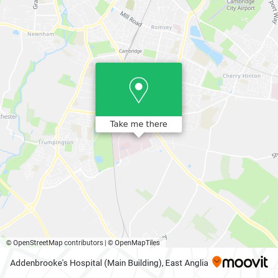 Addenbrooke's Hospital (Main Building) map