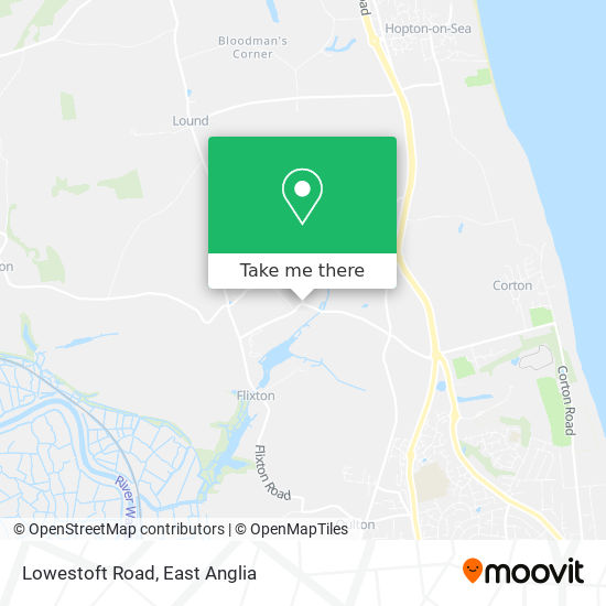 Lowestoft Road map