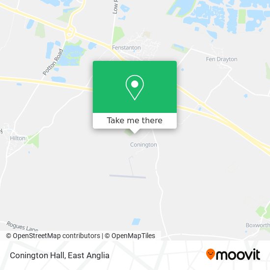 Conington Hall map