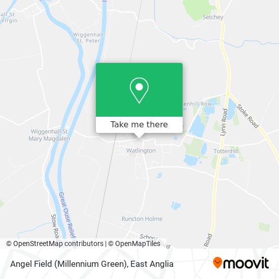 Angel Field (Millennium Green) map