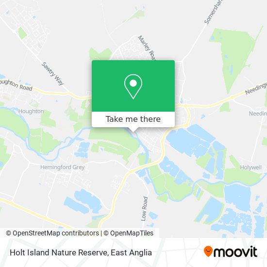 Holt Island Nature Reserve map