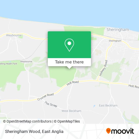 Sheringham Wood map