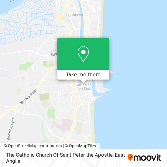 The Catholic Church Of Saint Peter the Apostle map