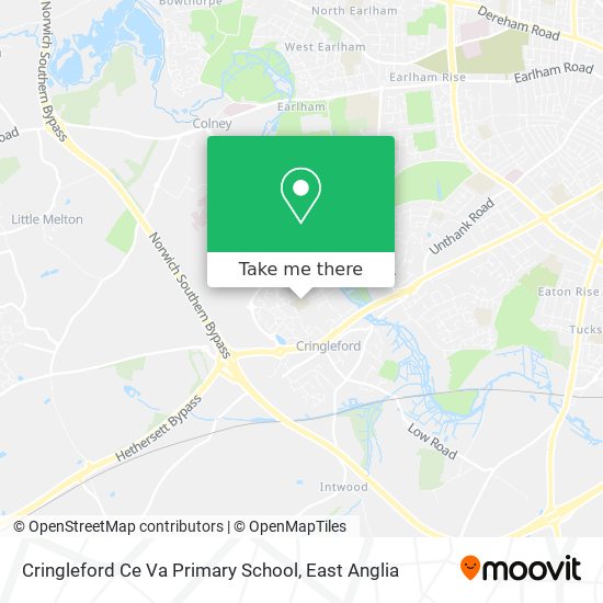 Cringleford Ce Va Primary School map