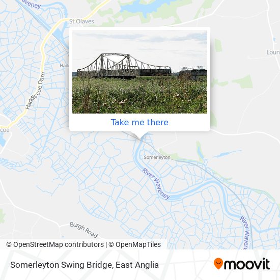 Somerleyton Swing Bridge map