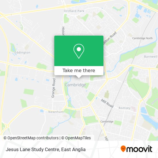 Jesus Lane Study Centre map