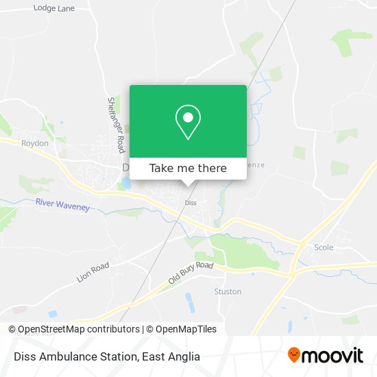 Diss Ambulance Station map