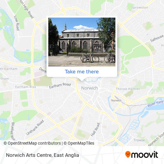 Norwich Arts Centre map