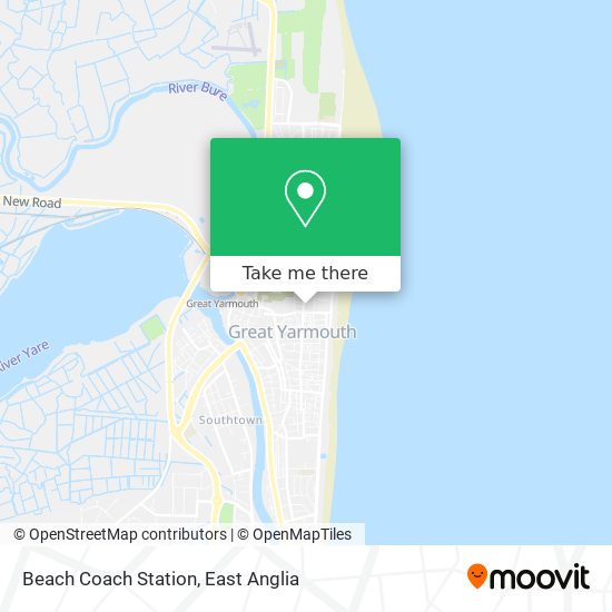 Beach Coach Station map