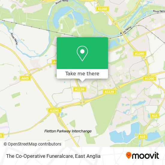 The Co-Operative Funeralcare map