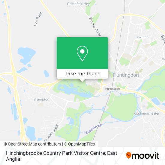 Hinchingbrooke Country Park Visitor Centre map