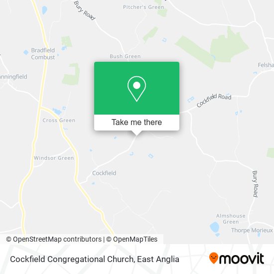 Cockfield Congregational Church map