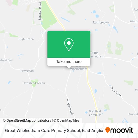 Great Whelnetham Cofe Primary School map