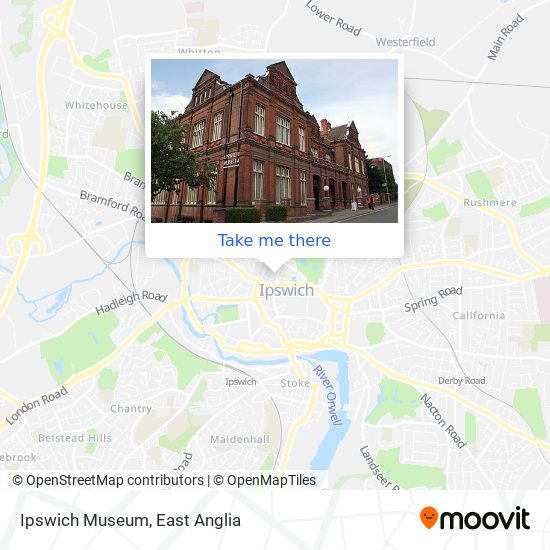 Ipswich Museum map