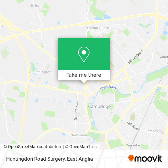 Huntingdon Road Surgery map