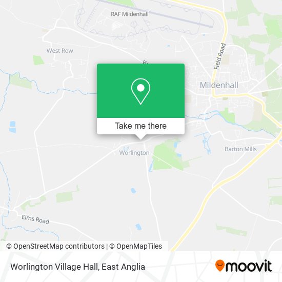 Worlington Village Hall map