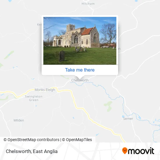 Chelsworth map