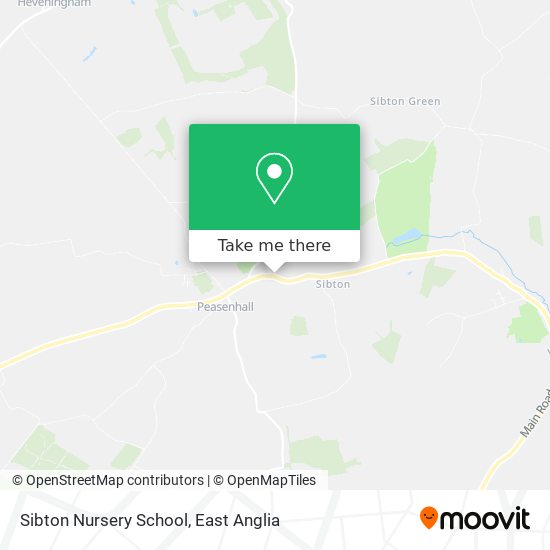 Sibton Nursery School map