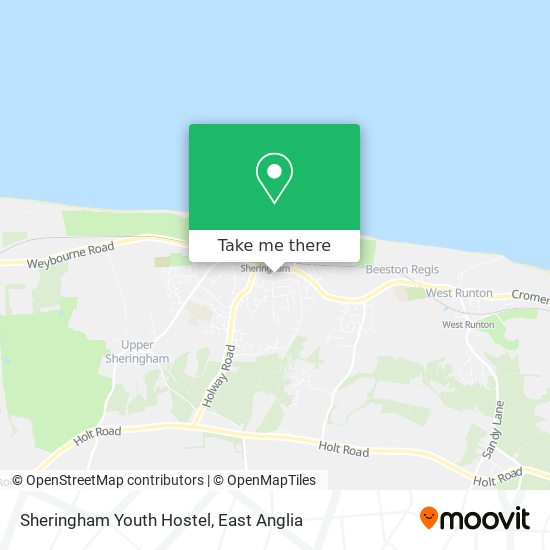 Sheringham Youth Hostel map