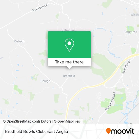 Bredfield Bowls Club map