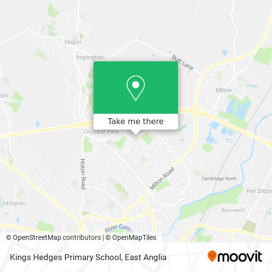 Kings Hedges Primary School map