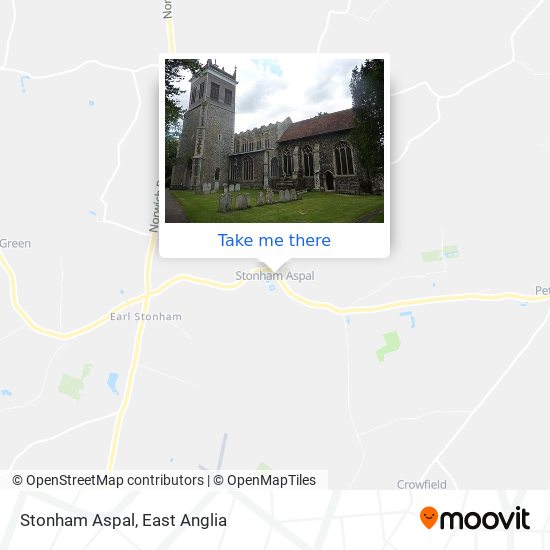 Stonham Aspal map